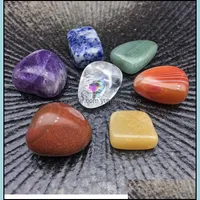 Stone Irregar Natural Chakra Rose Quartz Amethyst Agate Tiger Powder Crystal White Yoga Meditation Energy Drop Delivery Jewelry Dhyjo