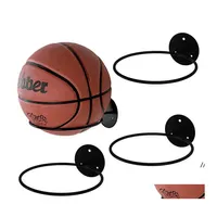 Storage Holders Racks Wallmounted Basketball Football Rack Simple Ball Fixed Placement Home Iron Art Rre13626 Drop Delivery Garden Otcpd