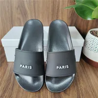 Mode-sliders heren dames zomer sandalen strand slippers dames slippers loafers zwart witte roze slides chaussures tongen sho234o