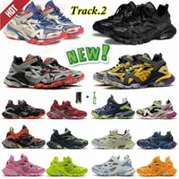 Dunks Triple S Designer Shoes Luxury Shoes Men Women Track 2 4.0 Sports Triple S Black مقارنة أحذية رياضية للأزياء الأخضر 18SS أحذية رياضية مماثلة