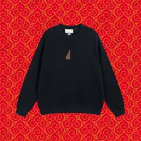 Jackets Designers Sweatshirts Classic Logo Triangle Jacquard Thread Round Collar Sweatshirt Simple Generous Design Unisex Style Tops Black Sweatshirt