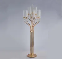 Acrylic Candelabras 160 CM Height 13 Heads Candle Holders Luxury Wedding Table Centerpiece Candlesticks Home Decoration8240770
