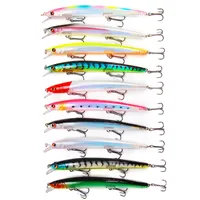 Baits Lures Selling 10pcs 130mm 154g Big Long Fish Minnow Sea Fishing Lure Bait 3D Eyes Strong Hooks for 230113