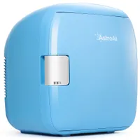 Astroai Cilt Bakımı Buzdolabı 9 Litre 12 Hediyeler için Soğutucu Isıtıcı Mini Buzdolabı Mavisi