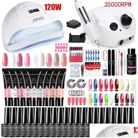 Nail Art Kits 2023 Manicure Set For Extensions Gel Polish Quick Building Polygels With Uv Led Lamp Too Drop Delivery Health Beauty Dhcdb