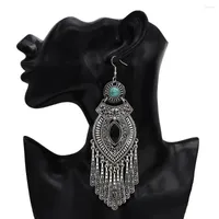 Dangle Earrings Thailand Silver Color Vintage Big Long Tassel Statement For Women Jhumka Gypsy EgyptianTurkish Tribal Jewelry