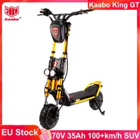 EU Stock Kaabo Wolf King GT Pro 11Inch 72V 35AH 21700 Batteriets topphastighet 100 km/h med TFT Display Sine Wave Controller Electric Scooter Monster Scooter SUV Scooter