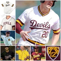 Niestandardowe koszulki baseballowe Baseball Jerseys 2020 Asi Arizona State Jersey Boyd Vander Kooi RJ Dabovich Seth Tomczak Sam Ferri Nathan Baez Dusty
