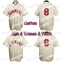 Jerseys Wears Baseball College Baseball Decatur Commies 1928 Home Baseball Jerseys custom Men Women Youth Double Stitched High quality and f