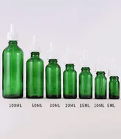 Эфирное масло Косметическое зеленое стеклянное сывороточное капельница с детской защитой Safe Cap4704421