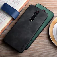 Casos para Xiaomi Mi 9T MI9T Pro Coque Silky Feel Proof Finger Huelsing Leather Durable Leather