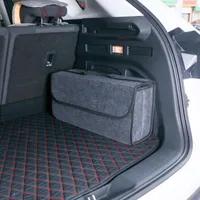 Storage Bags Car Bag Foldable Soft Felt Trunk Organizer Box Boot Travel Tools Stowing Tidying Container