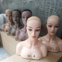 2023 ABS Kobieta na głowę plus wielkość manekina manekina kosmetologia z długim salonem Salon Salon Hairdressing Doll Head do peruki Making E096