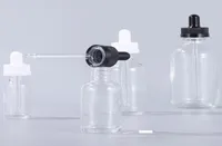 Bouteille Boston en verre transparent portable Huile essentielle cosmétique E Liquide Lotion Rephilabe Bottle 15 ml 30ml 60 ml 120 ml9258868