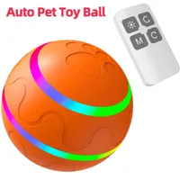 Hondenspeelgoed kauwt slim interactief huisdierspeelgoed voor kattenbal USB oplaadbare grappige elektrisch automatisch roterend springen spelen rollen 230113
