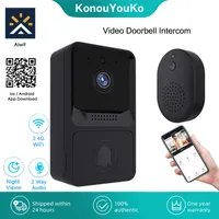 Borneaux de porte Smart Home WiFi Bell Outdoor Wireless Doorbell Camera Chime Interphone Interphone Vision Night Vision fonctionne avec Aiwit Security 230114