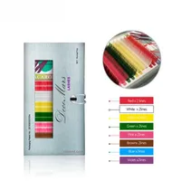 False Eyelashes Decemars Mix Color Maquiagem 메이크업 고품질 소프트 천연 합성 밍크 무지개 속눈썹 속눈썹 실리오 8 색