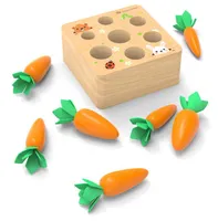 Wooden montessori fun plucking radish toy children039s puzzle insert carrot game baby toys early childhood educational toys gif2726156