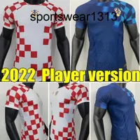 2022 Versione giocatore Croacia Maglie da calcio Mandzukic Modric Perisic Kalinic Football Shirt 22 23 Croazia Rakitic Croazia Kovacic Men Kids