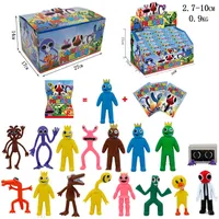 Action Toy Figures 24pcs set Rainbow Friends Action Characters Figures PVC Doll Toys Anime Model Figurines Decoration Collection Gift for Kids 230113