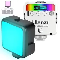 Selfie Lights Ulanzi VL49 RGB Video Mini LED Camera Light 2000mAh مصباح لوحة قابلة للشحن P O Lighting for YouTube 230114