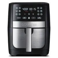 Gourmia 8 Qt Digital Air Fryer with FryForce 360 and Guided Cooking Black