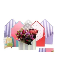 Fête faveur Enveloppe Fold Flower Box Mini Type Engagement de mariage Décoration de la Saint-Valentin Drop Livraison Home Garden Festive Supplie Dhviu