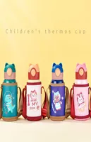 Tes 500ml Cute Kids T With Straw and Bag Stainless steel 316 Vacuum Flask Thermal Water Bottle Thermocup for Children 3378148