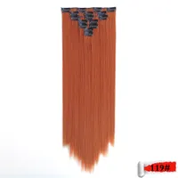 Synthetic s QJZ130551p XiRocks Clip Hair s Colors Straight Clips Ins Heat Resistant 230114