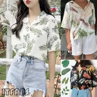 Dames blouses frauen losse zomer shirts hawaii vrouwen