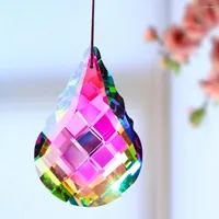 Chandelier Crystal Muy Bien Iridescence Gourd Prisms Pendant Lamp Sun Catcher Rainbow Chaser Hanging Drop Parts Art Home Decor