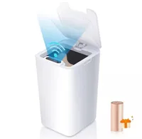 Bins de residuos Trash inteligente CAN Automático Sensor Dustbin Smart Smart Waste Waste Bin Cambia de basura para el baño de cocina GA7477954