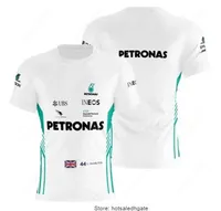 New Formula One Mens T Shirts Petronas For Mercedes Benz F1 Racing T-Shirt Motorsport Team Car Fans Men's Summer Quick Dry Breathable Jerseys