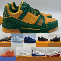 2023 21SS Diseñador Hot Men's Sneakers Trainer zapatillas de zapatillas de zapatillas Men Fashion Fashion Zapato casual Tamaño de calidad superior 38-45 verde amarillo transparente blanco