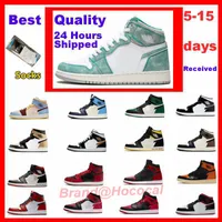 Jumpman 1 Mens 1 Shoes Basketball Unc Pine Green 1S Low University Blue Grey Starfish Ho0925 Red Obsidian Women Yellow Bred Hococal Sneakers 36-46