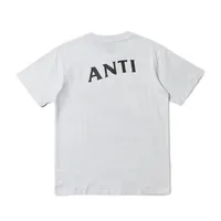 Мужские рубашки модные Assc Anti Social Club Cross Print футболка повседневная пара Short1