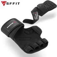 Sports Gloves 1 Pair Weight Lifting Training Women Men Fitness Sports Body Building Gymnastics Grips Gym Hand Palm Protector Gloves 230114