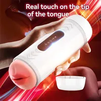 Adult Massager Real Vagina Male Automatic Masturbation Cup Dual Channel Voice Suck Vibration Blowjob Machine Orgasmictool Sex Toy 18