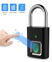 Fingerprint Lock USB Rechargeable Quick Unlock Waterproof Long Standby Electronic Padlock AntiTheft For Door Luggage Case Bag 2012887941