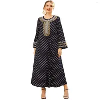 Etnische kledingontwerper Abayas voor vrouwen Moslim Velvet Abaya Islamique Robe Musulmane Khimar Turkse jurken Islamische Kleidung M