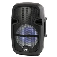 QFX PBX-8074 8-in Portable Party Bluetooth högtalare med mikrofonfjärrkontroll