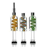 Nectar Collect 510 Screw Joint Stainless Steel Tip 38mm Dia Including a Gift Box Glass Nectar Collector Cooling Oil Inside and a Glass Bowl