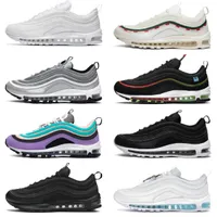 Treinador Classic 97 Mens Running Shoes Vapores Tripla Branco Black Sean Wotherspoon 97s Golf Nrg Lucky and Good MSCHF X INRI JESUS ​​JESUS