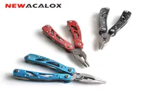 Newacalox Outdoor Multitool Pliers Repair Pocket Knife foldddriver Set Hand Multi Tool Mini折りたたみポケットポータブル釣りY9466194