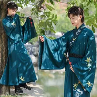 Stage Wear Hanfu Disfraz masculino Tang Dinastía Antigua ropa tradicional china para hombres TV Film Long Rollas