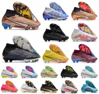 Mens Soccer Football Shoes Superfly IX 9 VIII 8 360 Elite FG Women Boys High Boots tacos US65-11