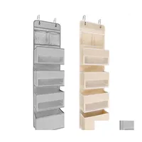 Storage Boxes Bins Hanging Organizer Closet Window Pockets Toys Over The Door Wall Mount For Nursery Bedroom Drop Delivery Home Ga Dhqeh