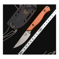 Kampanie noża polowań Benchmade 15700 Flyway Stały nóż Blade 2.7 CPM154 G10 Uchwyt Outdoor Cam kieszeń taktyczna samoobrona edc dhvft