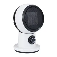Vebreda Mini Space Heater Heater Fan 11 Inch 1500W 3 أوضاع حرارة الحماية