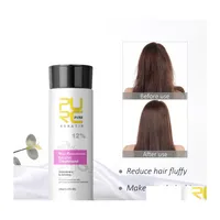 Shampooing revitalisant Traitement de k￩ratine br￩silien pour les produits de gouttes de cheveux endommag￩s Produits de soins Dhsak